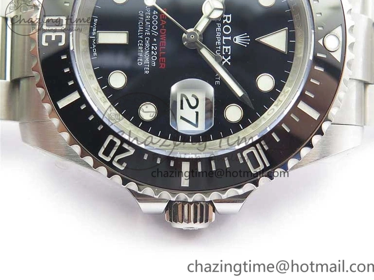 1228 Sea-Dweller 2017 Baselworld 126600 Noob 1:1 Best Edition Black Dial on SS Bracelet A2836 V Effortless 3065